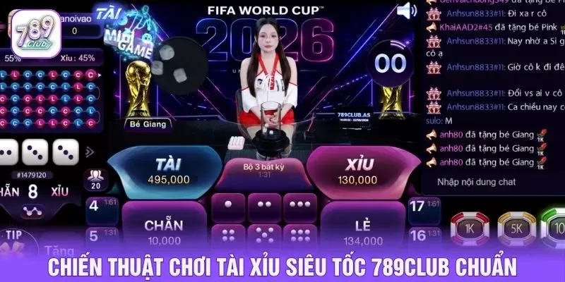 Chiến thuật chơi tài xỉu siêu tốc 789club chuẩn