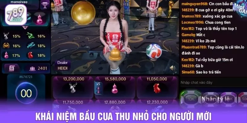 Khái niệm bầu cua thu nhỏ cho người mới