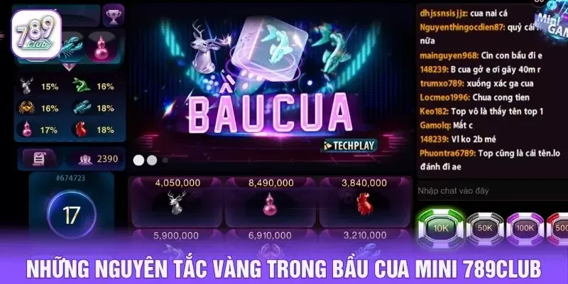 Những nguyên tắc vàng trong bầu cua mini 789club