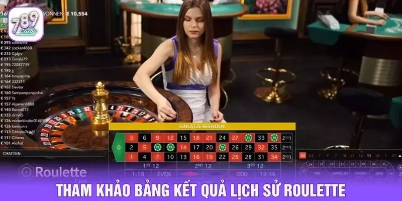 Tham khảo bảng kết quả lịch sử roulette