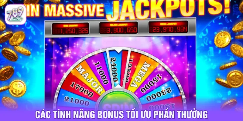 Tính năng bonus nổ hũ PG 789CLUB thiết kế đa dạng